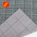 Amostra grátis de alta qualidade no atacado Jacquard Uniform Big Check Design Fabric em tecido e tecidos para roupas